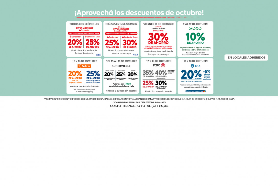 promociones octubre